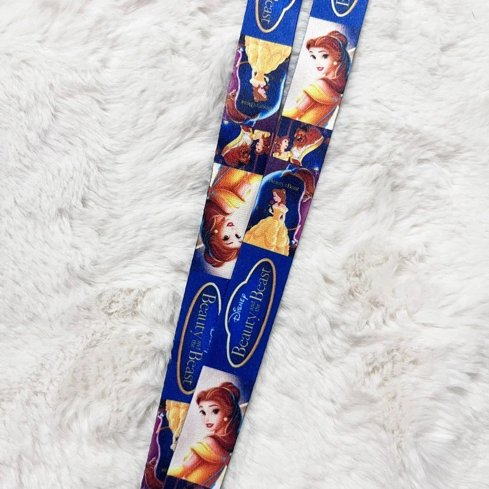 🔮 5/$25 Disney Beauty And The Beast Lanyard / Card‎ Holder